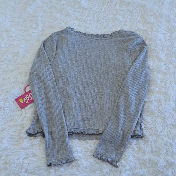 Justice Girl's Grey Sweater w/ Matching Butterfly Tank Size L - Picture 4 of 4